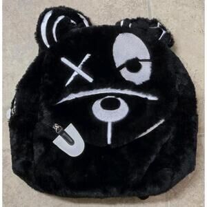 Scummy Bears Backpack Bag Black White NWOT